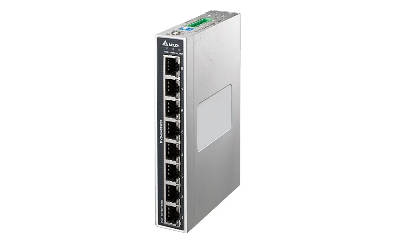 DVS-G408W01 Неуправляемый коммутатор Ethernet, 8 портов Gigabit Ethernet (GbE) с PoE, -40...+70 С, с аварийный вых., метал. корпус