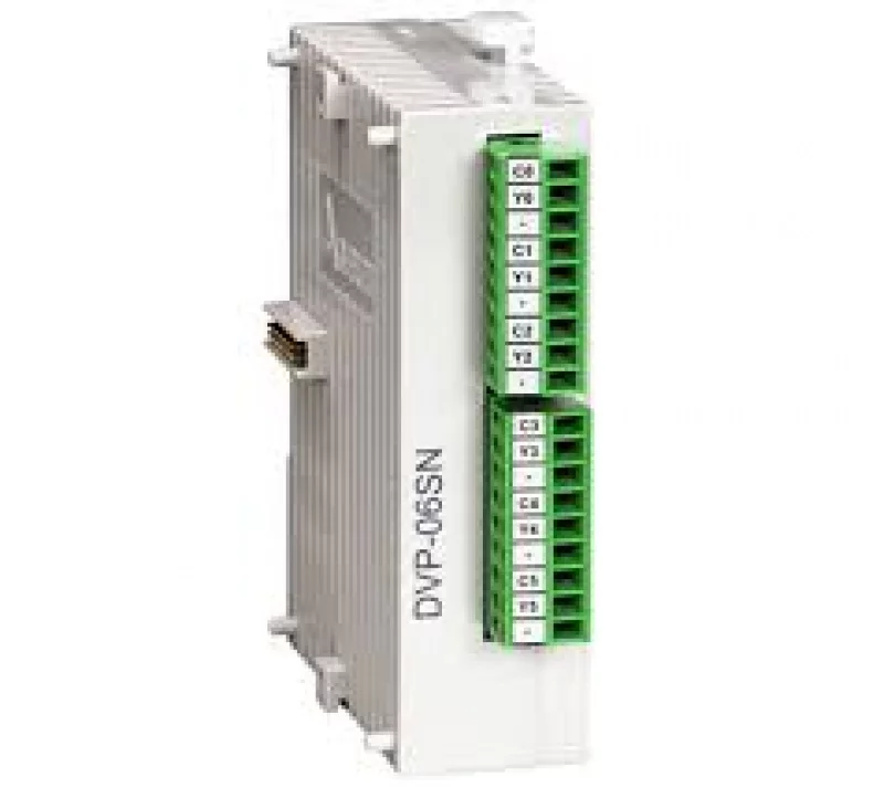 DVP06SN11R 6 Point, 6DO, (Relay), 24V DC Power, SLIM